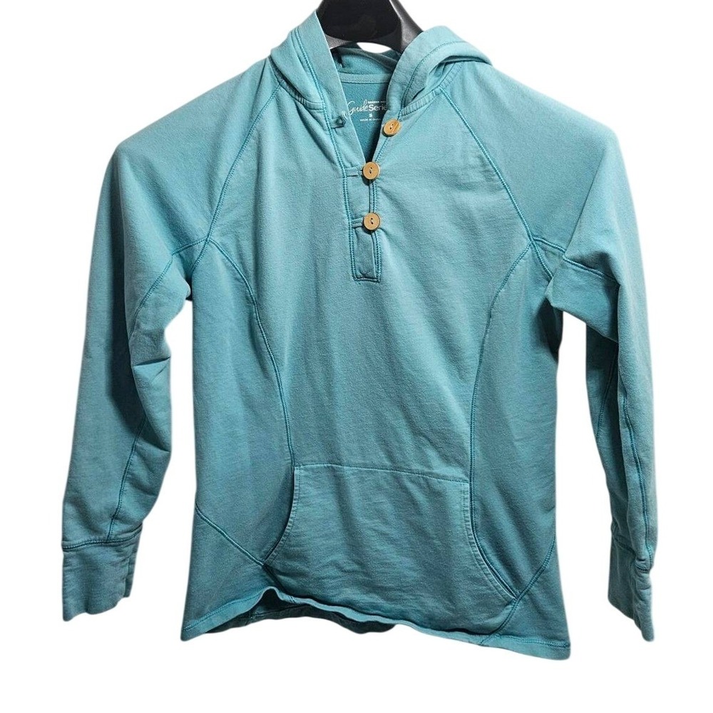 Guide Series Gander Mountain Teal Blue Hoodie Pullover Women's Size‎ Small